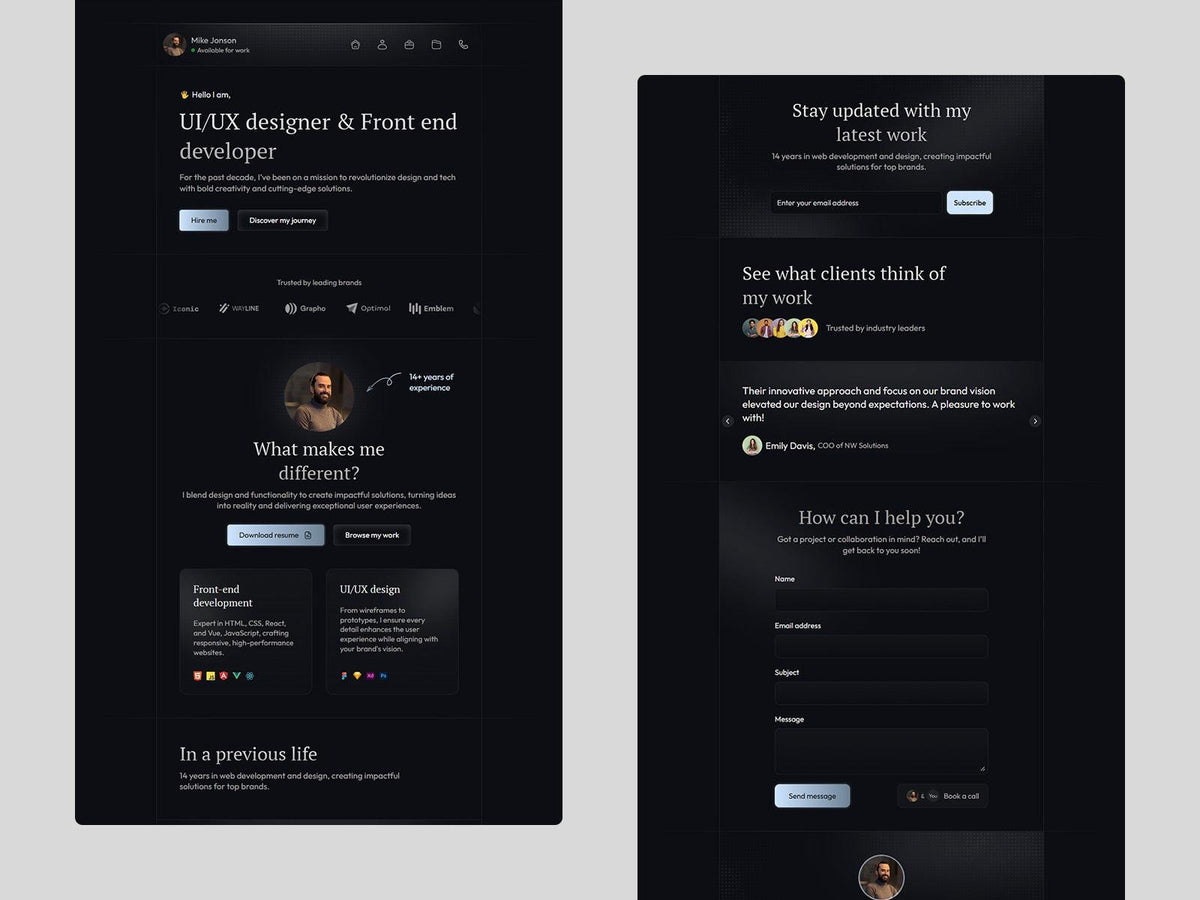 Showoff Framer template responsive layout preview