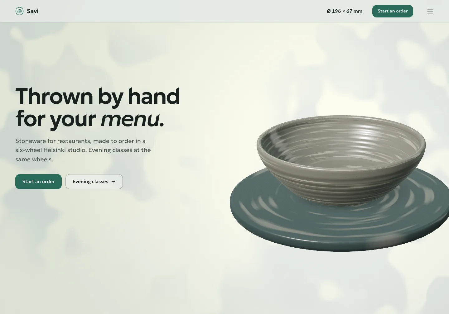 Savi / ceramics and form