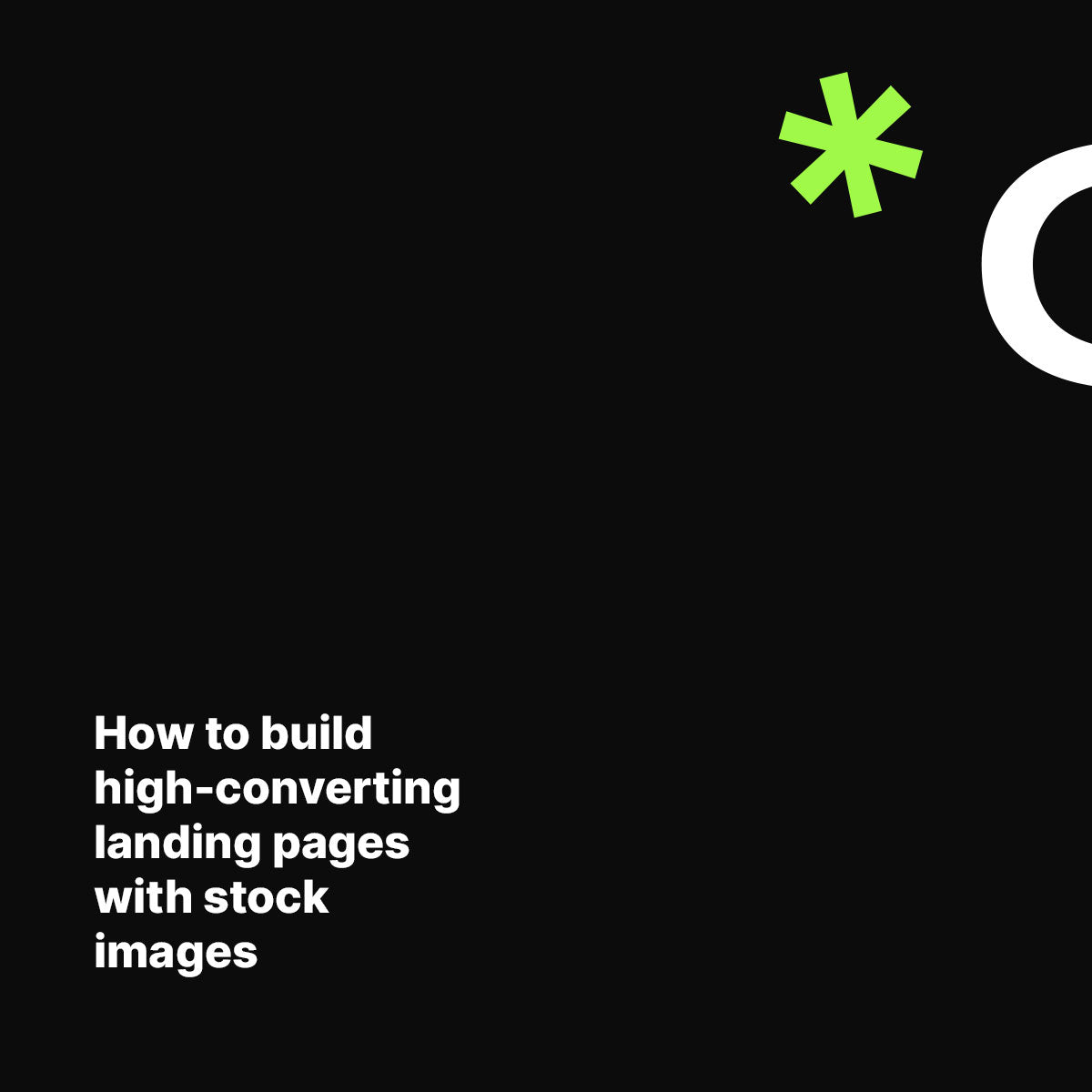 How to build high-converting landing pages with stock images