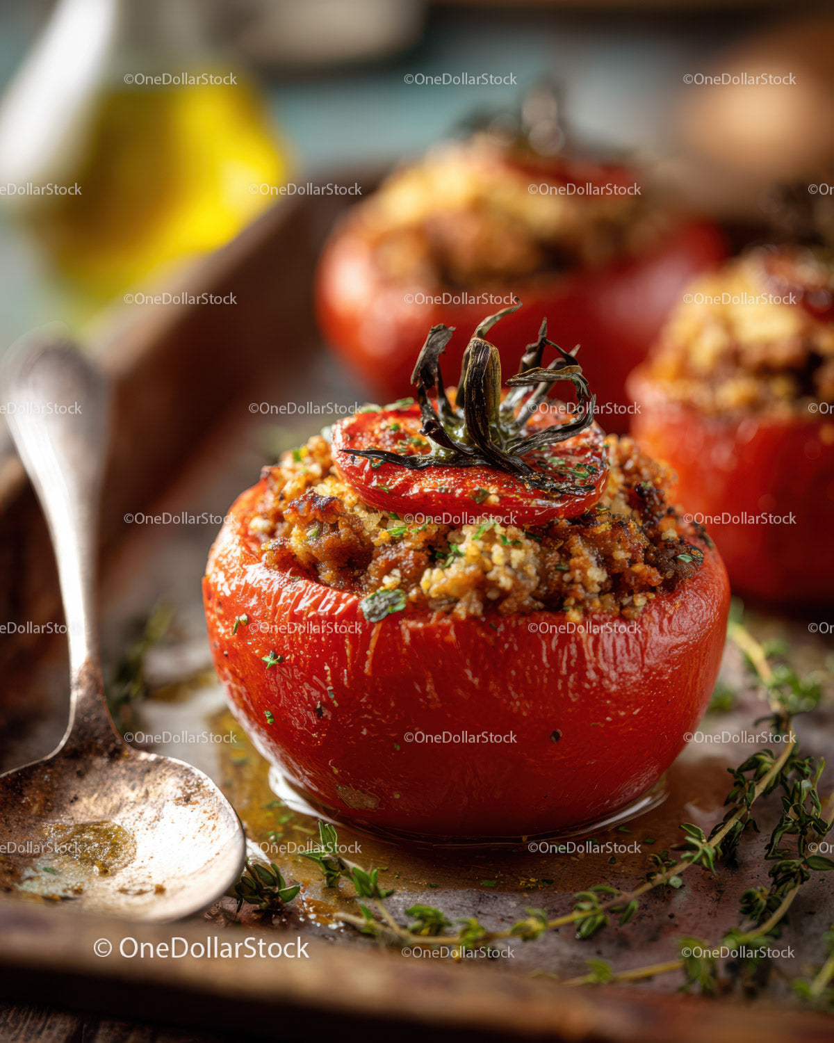 Gourmet Baked Cherry Tomatoes with Herbs and Seasonings