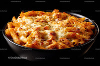 Creamy Cheesy Baked Penne Pasta with Tomato Sauce