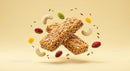 Healthy Granola Bars with Nuts and Dried Fruit Ingredients