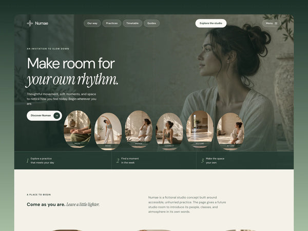 Numae Practice – Website Template for AI Agents
