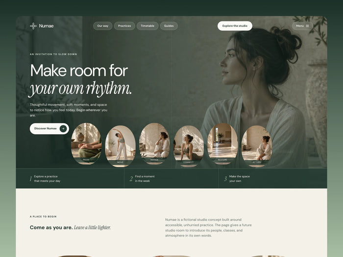 Numae Practice – Website Template for AI Agents