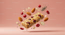 Healthy Granola Bar with Nuts and Berries Ingredients