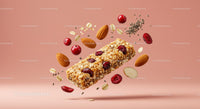 Healthy Granola Bar with Nuts and Berries Ingredients