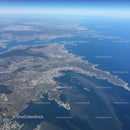 Aerial View of Coastal Islands and Peninsulas with Serene Water Landscape