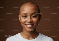 Close-up Portrait of a Smiling Young Woman with Natural Makeup