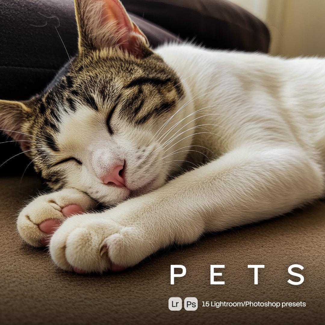 Pets Lightroom presets cover preview