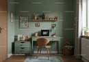 Kids Study Room with Wooden Desk Bookshelf and Cozy Decor