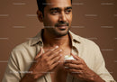 Male Grooming with Skin Moisturizer - Skincare and Self-Care Concept