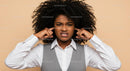 Frustrated Women Covering Ears Expressing Displeasure