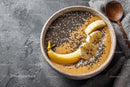 Delicious Tropical Smoothie Bowl with Banana and Chia Seeds