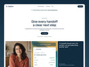 Relayline homepage preview featuring white surfaces, deep blue-green type and dashboard illustrations built in HTML and CSS.