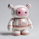 Futuristic Toy Robot with Large Eyes and Bunny Ears for Kids