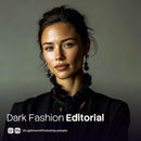 Dark Fashion Editorial Lightroom presets cover preview