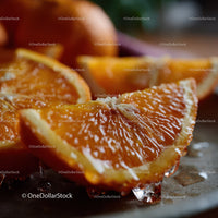 Fresh Juicy Orange Slices with Bright Vibrant Colors