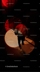 photo editing preview with Red City Lights Photo Overlays