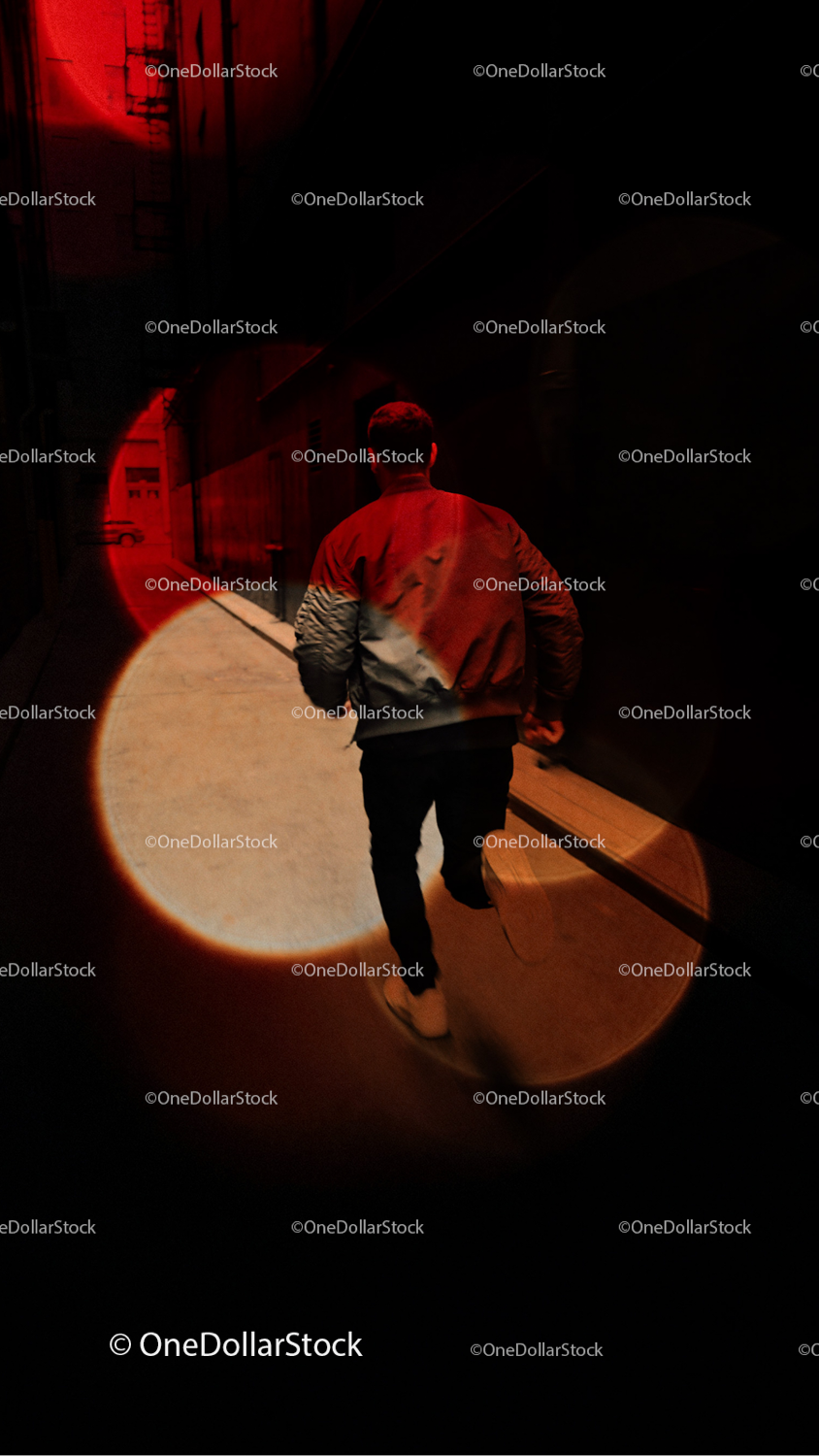 photo editing preview with Red City Lights Photo Overlays