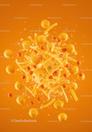 Floating Cheese and Snack Mix with Crunchy Balls