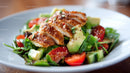 Fresh Grilled Chicken Salad with Cherry Tomatoes and Avocado