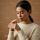 Young Woman Applying Moisturizer with Smooth Skin in Beauty Routine
