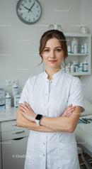 Professional Female Healthcare Worker in Medical Uniform in Hospital