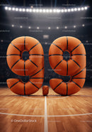 Basketball Styled 9.9 Score on Indoor Court
