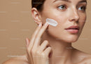 Close-up of Woman Applying Skincare Cream for Healthy Glowing Skin