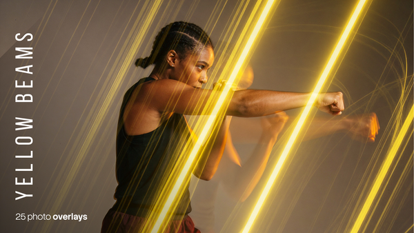 Yellow Beams Overlays (25 JPG files)