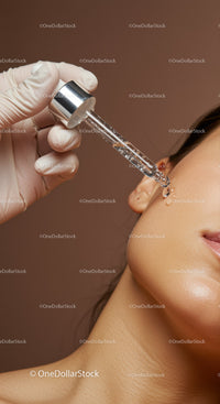 Woman Receiving Facial Serum Application in Professional Skincare Treatment