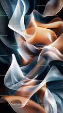 Elegant Abstract Silk Ribbons in Smooth Flowing Motion