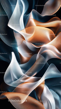 Elegant Abstract Silk Ribbons in Smooth Flowing Motion