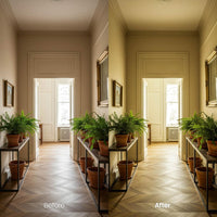 Before and after Interior Soft Lightroom preset edit
