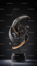 Elegant Metal Sculpture for Modern Interior Decor