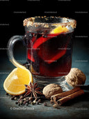 Delicious Mulled Wine with Spices and Citrus Ingredients