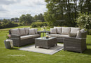 Elegant Garden Outdoor Sofa Set with Cushions and Coffee Table