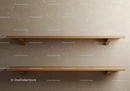 Minimalist Wooden Wall Shelves in Modern Interior Design