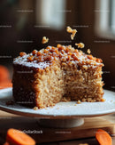 Caramel Cake with Crunchy Topping and Soft Interior