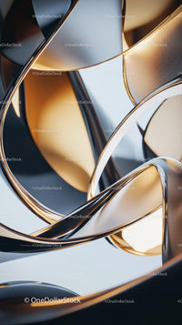 Abstract Metallic Curves and Glossy Surfaces in Modern Design