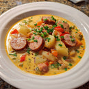 Hearty Sausage and Vegetable Soup with Potatoes and Carrots