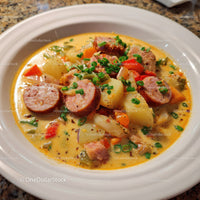Hearty Sausage and Vegetable Soup with Potatoes and Carrots