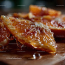 Close-up of Amber Honey Dripping with a Rich Texture