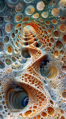 Colorful Organic Bubble Pattern with Intricate Details
