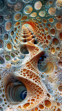 Colorful Organic Bubble Pattern with Intricate Details