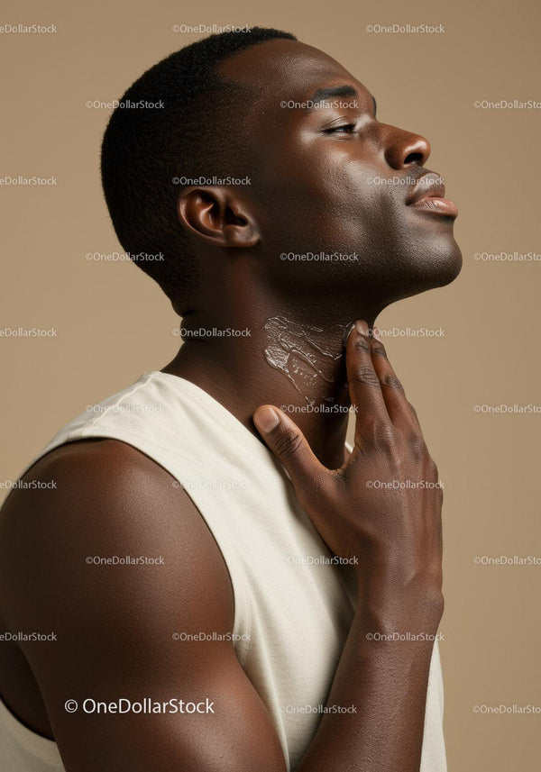 Male Skincare Routine with Moisturizer for Healthy Black Skin