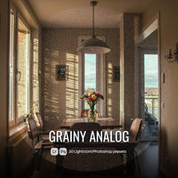 Grainy Analog Lightroom presets cover preview
