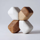 Set of Wooden Geometric Toys Including Rainbow and Shapes for Kids