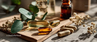 Herbal Supplements with Capsules and Botanical Extracts for Natural Wellness