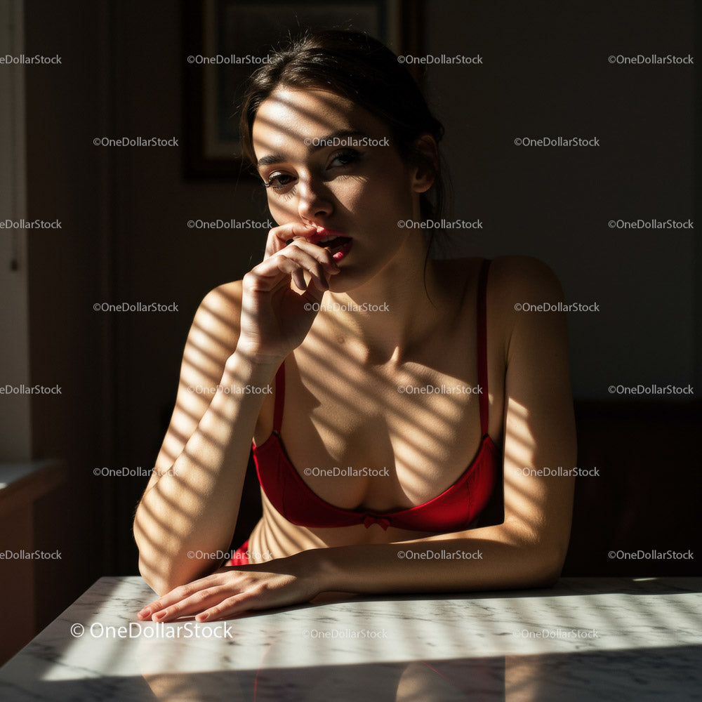 Elegant Female Model in Soft Natural Light Capture
